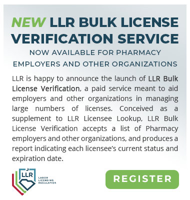 LLR Bulk License Verification
