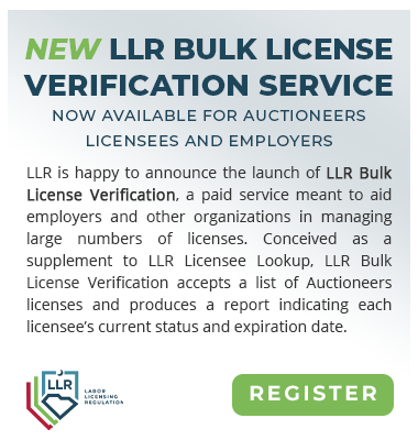 LLR Bulk License Verification