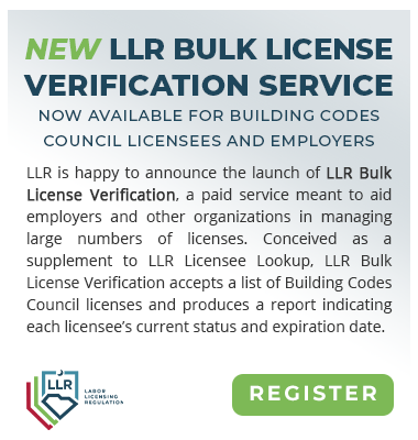 LLR Bulk License Verification