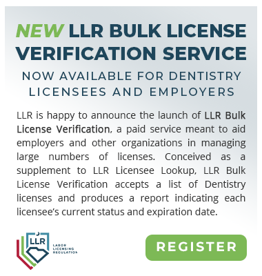 LLR Bulk License Verification