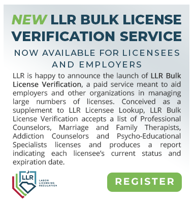 LLR Bulk License Verification