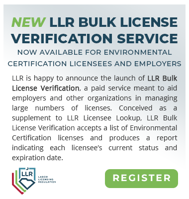 LLR Bulk License Verification