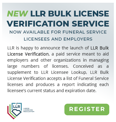 LLR Bulk License Verification