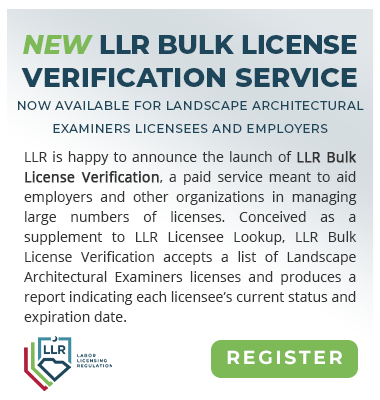 LLR Bulk License Verification