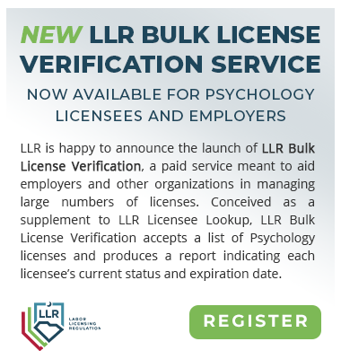 LLR Bulk License Verification