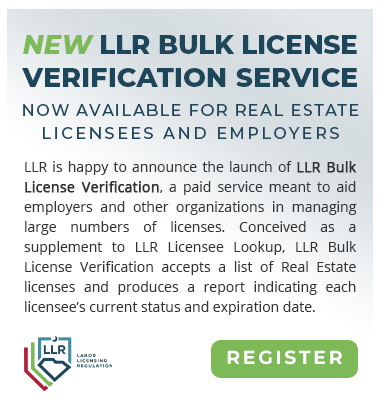 LLR Bulk License Verification