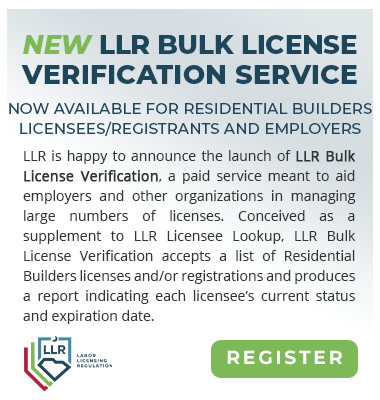 LLR Bulk License Verification