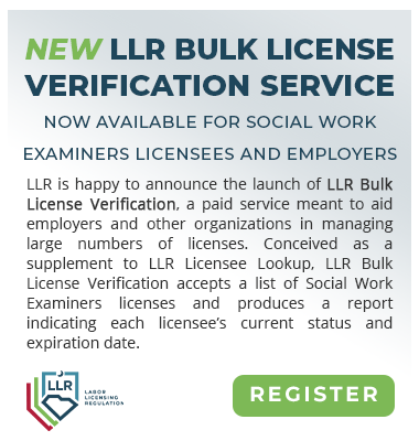 LLR Bulk License Verification